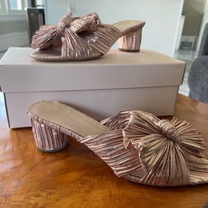 Loeffler Randall - Size 8 Blush Pleated Bow Heel / Worn 1x